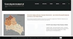 Desktop Screenshot of generalgouvernement.pl